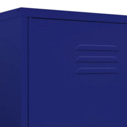Berkfield Wardrobe Navy Blue 90X50X180 Cm Steel - thumbnail 8