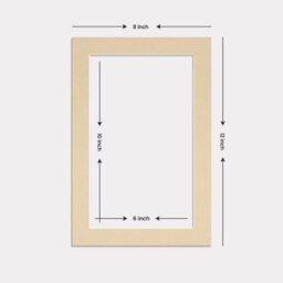 Ak Frames 12X8 Ivory Picture Mounts To Fit 10X6 Aperture Size - Mount Board Only (No Frame Included) - thumbnail 3