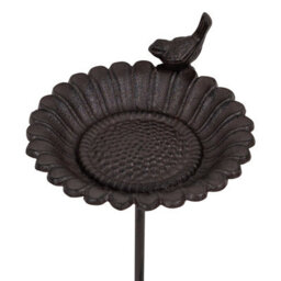 Woodside Cast Iron Decorative Garden Birth Bath Water Bowl/feeding Tray Dish - thumbnail 6