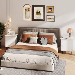Gainoom White Nightstand Set Of 2 Modern Bedside Tables Narrow End Tables For Small Spaces - thumbnail 3