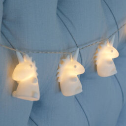 Globrite Unicorn String Lights - 10 Led - Battery Operated Cute Decorative Lamp For Baby & Kids Bedroom Home Night Light Décor - thumbnail 1