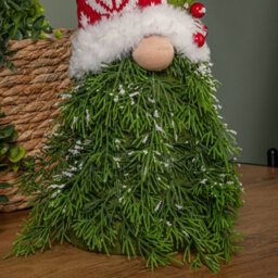 Samuel Alexander 31Cm Red And White Christmas Tree Sitting Gonk With Snowflake Hat - thumbnail 7