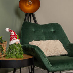 Samuel Alexander 31Cm Red And White Christmas Tree Sitting Gonk With Snowflake Hat - thumbnail 2
