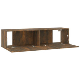 Vidaxl Tv Wall Cabinet Smoked Oak 120X30X30 Cm Engineered Wood - thumbnail 7