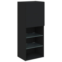 Walplus Tv Cabinet With Led Lights Black 40.5X30X102 Cm - thumbnail 7
