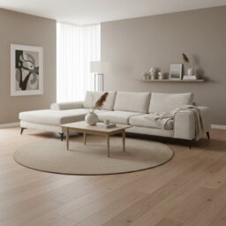 Abakus Direct Venice Chenille Corner Sofa In Stone Grey Left Facing With Deep Seats And Extra-Wide Padded Arms - thumbnail 2