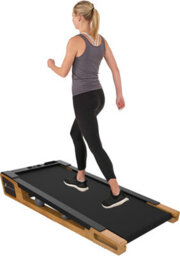 Homeology Inclino Light Walnut Wood Finish Luxury Home/office Quiet 560W Adjustable Speed 5Degree Incline Treadmill - thumbnail 1