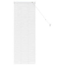 Berkfield Modern Window Blind With Curtains Manual White Aluminium