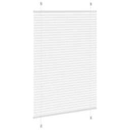 Berkfield Pleated Blind White 85X100 Cm Fabric Width 84.4 Cm Polyester - thumbnail 4