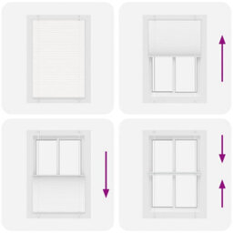 Berkfield Pleated Blind White 85X100 Cm Fabric Width 84.4 Cm Polyester - thumbnail 7