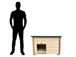 Edecks Barkingham Palace Dog House Kennel 2 X 3 Ft Pressure Treated Timber Garden Outdoor Shelter - Small - thumbnail 3