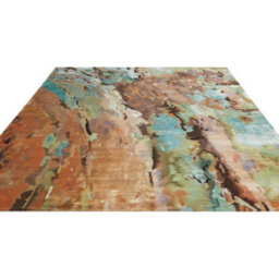 Viscose , Wool Abstract , Optical/ (3D) Handmade , Luxurious , Modern , Wool Rug For Living Room, Bedroom - 236Cm X 297Cm - thumbnail 6