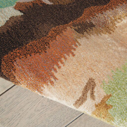 Viscose , Wool Abstract , Optical/ (3D) Handmade , Luxurious , Modern , Wool Rug For Living Room, Bedroom - 236Cm X 297Cm - thumbnail 5