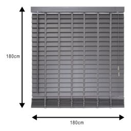 Colours Lone Grey Woodgrain Effect Pvc Venetian Blind (W)180Cm (L)180Cm - thumbnail 8