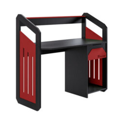 X Rocker Battalion 120Cm Gaming Desk With Drawers - Red - thumbnail 4