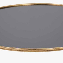 Pacific Lifestyle Veneziano Antique Gold Metal And Black Glass Coffee Table - thumbnail 7
