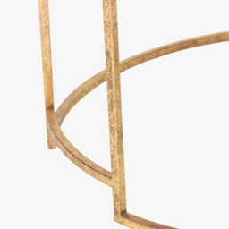 Pacific Lifestyle Veneziano Antique Gold Metal And Black Glass Coffee Table - thumbnail 8