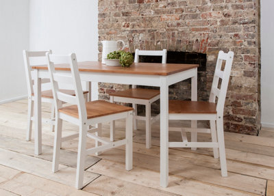 Nöa & Nani Noa & Nani Dining Table In White & Natural Pine Annika - image 1