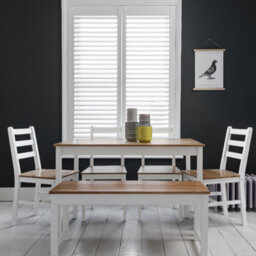 Nöa & Nani Noa & Nani Dining Table In White & Natural Pine Annika - thumbnail 2