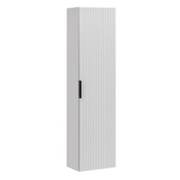 Impact Furniture Bathroom Cabinet Furniture Set White Fluted Double Vanity Unit With Basins Oak Countertop Wall Storage Cabinet Adel - thumbnail 9