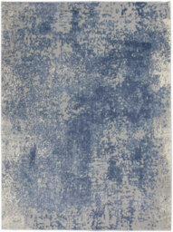 Blue Ivory Modern Abstract Rug Easy To Clean Living Room Bedroom And Dining Room-66 X 229Cm (Runner) - thumbnail 8