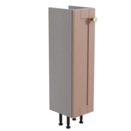 Ashford Matt Pink Freestanding Single Bathroom Cabinet (H) 820mm (W) 200mm (D) 24.5Cm - thumbnail 1