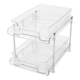 Living And Home Livingandhome 2 Tier Skincare Organizer Desk Organiser For Makeup Cosmetic Perfume - thumbnail 3