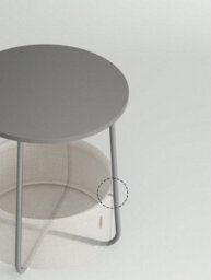 LEDREM Side Table, Round End Table With Fabric Basket, For Living Room Bedroom, Bedside Table, Modern Style,cream White,laurel Green - thumbnail 4