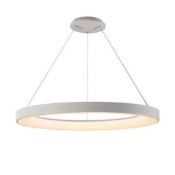 Luminosa Lighting Luminosa Niseko Ring Pendant 90Cm 66W Led, 3000K-6000K Tuneable, 4200Lm, Remote Control, White, 3Yrs Warranty - thumbnail 1