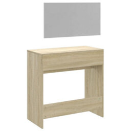 Berkfield Dressing Table With Mirror Sonoma Oak 80X39X80 Cm - thumbnail 7