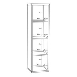 Furniture To Go Mauro 3 Shelves Storage Unit In Sonoma Oak - thumbnail 8