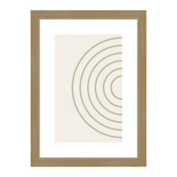 Accent By Nielsen Velino Oak Picture Frame A4, 21X29.7Cm - With Glass Front And Abstract Poster Print - thumbnail 1