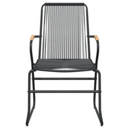 Berkfield 7 Piece Garden Dining Set Black Pvc Rattan - thumbnail 6