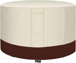 Round Patio Table Cover, Heavy Duty Cover For Outdoor Dining And Chairs (Beige Brown, 180 X 90 Cm) - thumbnail 1