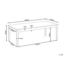 Beliani Coffee Table Bonney White Marble - thumbnail 3