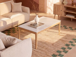 Beliani Coffee Table Bonney White Marble - thumbnail 2