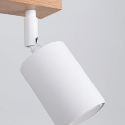 Sollux Lighting Verdo Steel/wood White/wood 3 Lights Modern Ceiling Light - thumbnail 4