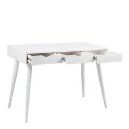 Furniture To Go Neptun 3 Drawer Office Desk In White - thumbnail 3