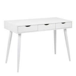 Furniture To Go Neptun 3 Drawer Office Desk In White - thumbnail 1