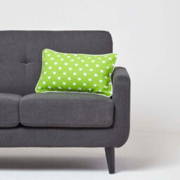 Homescapes Cotton Green Stars Cushion Cover, 30 X 50 Cm - thumbnail 2
