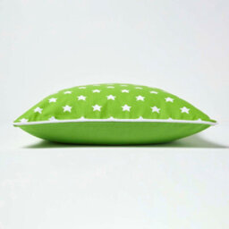 Homescapes Cotton Green Stars Cushion Cover, 30 X 50 Cm - thumbnail 3