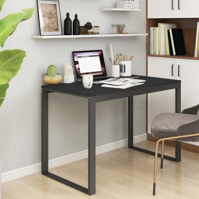 Berkfield Computer Desk Black 110X60X73 Cm Engineered Wood - image 1