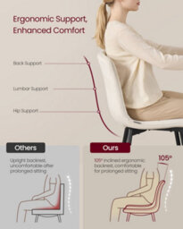 LEDREM Velvet Dining Chairs, Upholstered Kitchen Chairs, Adjustable Feet, Modern Metal Frame, Set Of 4, Cappuccino Beige - thumbnail 6