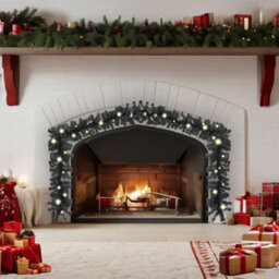 Berkfield Classic Christmas Garland With Led Lights 20 M Black