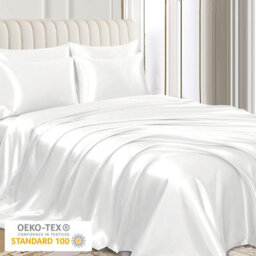 Lazzaro Satin Silk Pillowcases For Hair And Skin Pillow Cases 2 Pack With Envelope Closure - thumbnail 3