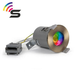 Antique Brass Gu10  Fire Rated Smart Led Downlight - Ip65 - Se Home - thumbnail 1
