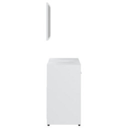 Berkfield Bathroom Furniture Set White Engineered Wood - thumbnail 6