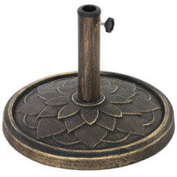 Outsunny 12Kg Resin Garden Parasol Base Sun Umbrella Base, Bronze Tone - thumbnail 2