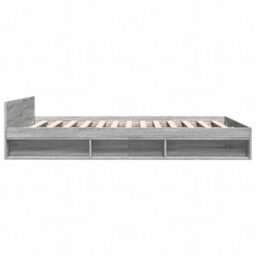 Berkfield Bed Frame With Drawers Without Mattress Grey Sonoma 150X200 Cm King Size - thumbnail 5