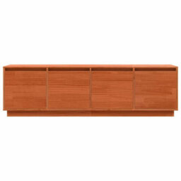 Berkfield Modern Tv Cabinet Brown 156 X 37 X 45 Cm Solid Pine Wood - thumbnail 6